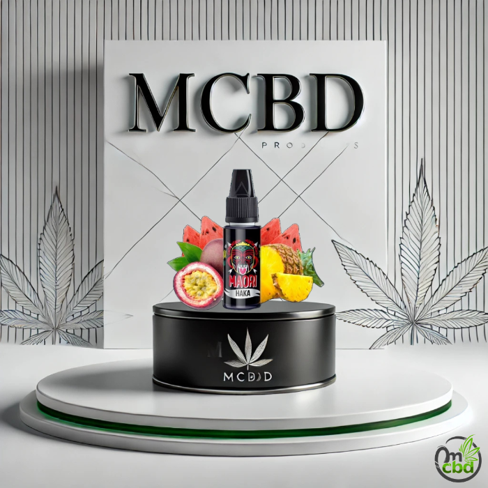 Découvrez le concentré Haka Maori de Full Moon, un mélange exotique de fruits de la passion, ananas et pastèque, offrant une expérience de vapotage inoubliable.