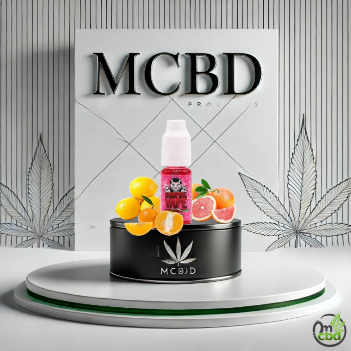 Le PinkMan de Vampire Vape offre une explosion de saveurs fruitées avec des agrumes vibrants, comme le pamplemousse, l'orange et le citron, le tout agrémenté d'une touche glacée.