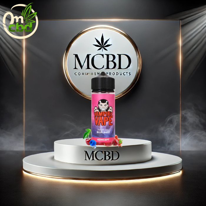 L’e-liquide Pinkman Blue Razz 100ml de Vampire Vape associe fraises, framboises, cerises et framboises bleues avec une touche de fraîcheur, offrant un mélange fruité intense et équilibré.