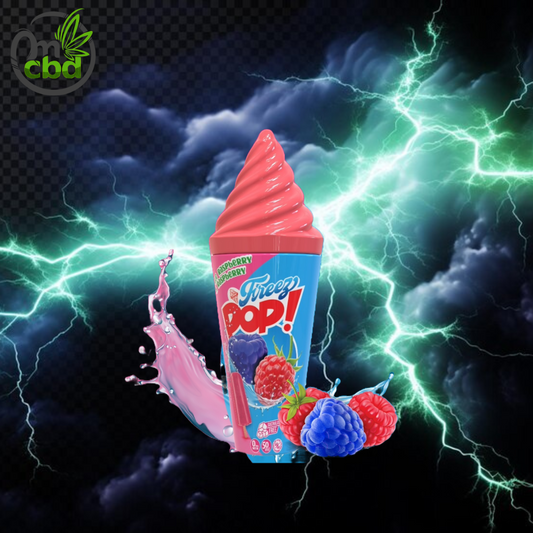 E-liquide Pop Raspberry - Blue Raspberry -Freez Pop- E-Cone - 50ml
