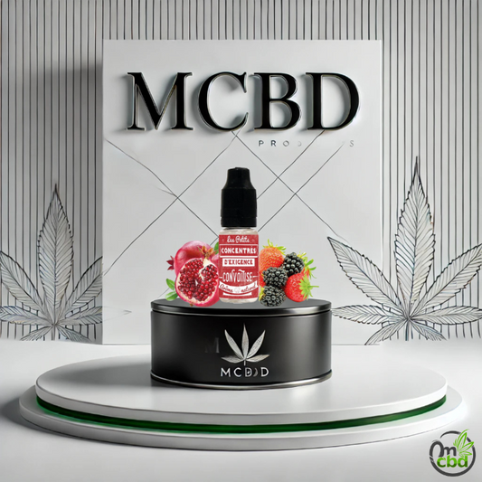 L'arôme Convoitise de Vincent dans les Vapes combine des fruits rouges et des nuances de grenade pour une expérience gustative envoûtante.
