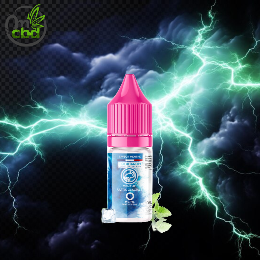 E-liquide Menthe Ultra Glaciale-10 ML- 12MG