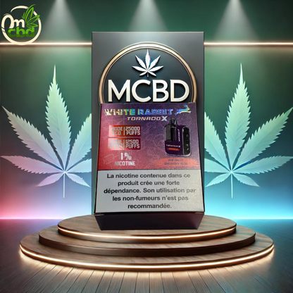 Puff WHITE RABBIT TORNADO X 25 000 – 1% nicotine (10 mg/ml)
Puff rechargeable nouvelle génération offrant jusqu’à 25 000 bouffées (mode Éco) ou environ 12 500 bouffées (mode Boost).
Équipée d’un écran pour suivre la batterie et d’une recharge USB-C, elle est vendue avec 2 fioles de 10 ml d’e-liquide pour une longue autonomie de vape.
Saveurs intenses, souvent fruitées avec une touche de fraîcheur.