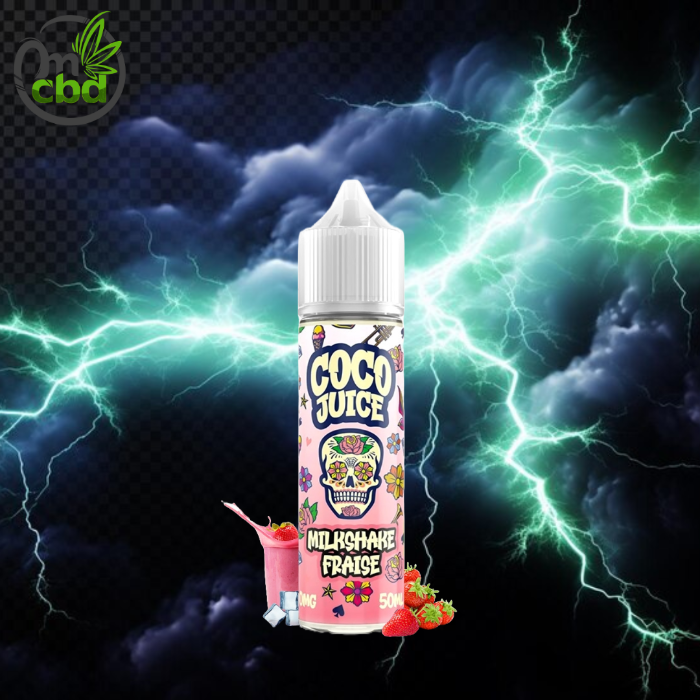 E-liquide Milkshake Fraise 50ml - Coco Juice