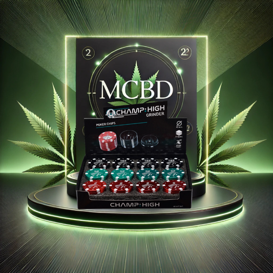 Le grinder CHAMP HIGH Poker Chips 42 mm combine originalité, discrétion et efficacité avec un design inspiré des jetons de poker. Compact et facile à transporter, il se glisse partout (poche, sac) tout en offrant un broyage fluide et homogène.